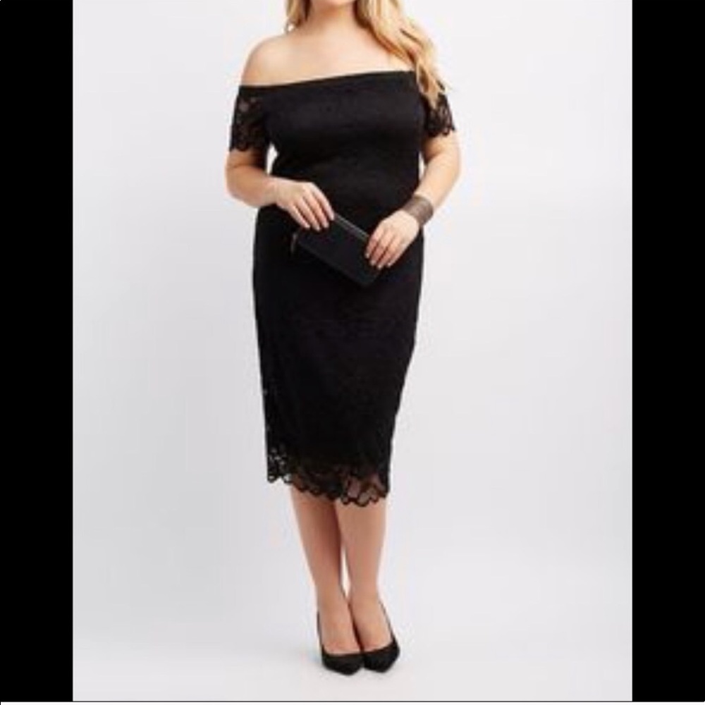 Black lace dress